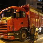 Tokat’ta freni patlayan kamyonun sürücüsü faciayı önledi